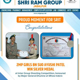 2MP Girls BN SUO Ayushi Patel of SRIT Jabalpur Won the Silver Medal