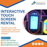 Interactive Touch Panels for Hire in Dubai Today