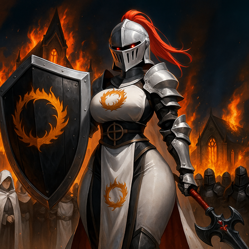 20250618 2158 Zealot Knight Command remix 01jy31xam8ftxatjwdjj88jxsb.png