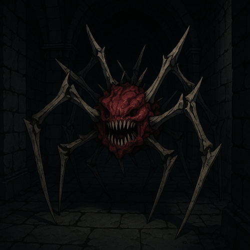 20250527 2312 Grotesque Bone Monster simple compose 01jwahd7awfgd910wbzj91g236.png