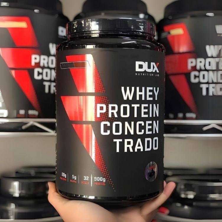 Whey Protein Concentrado Dux Nutrition Lab 900g Pote Sabor Cookies