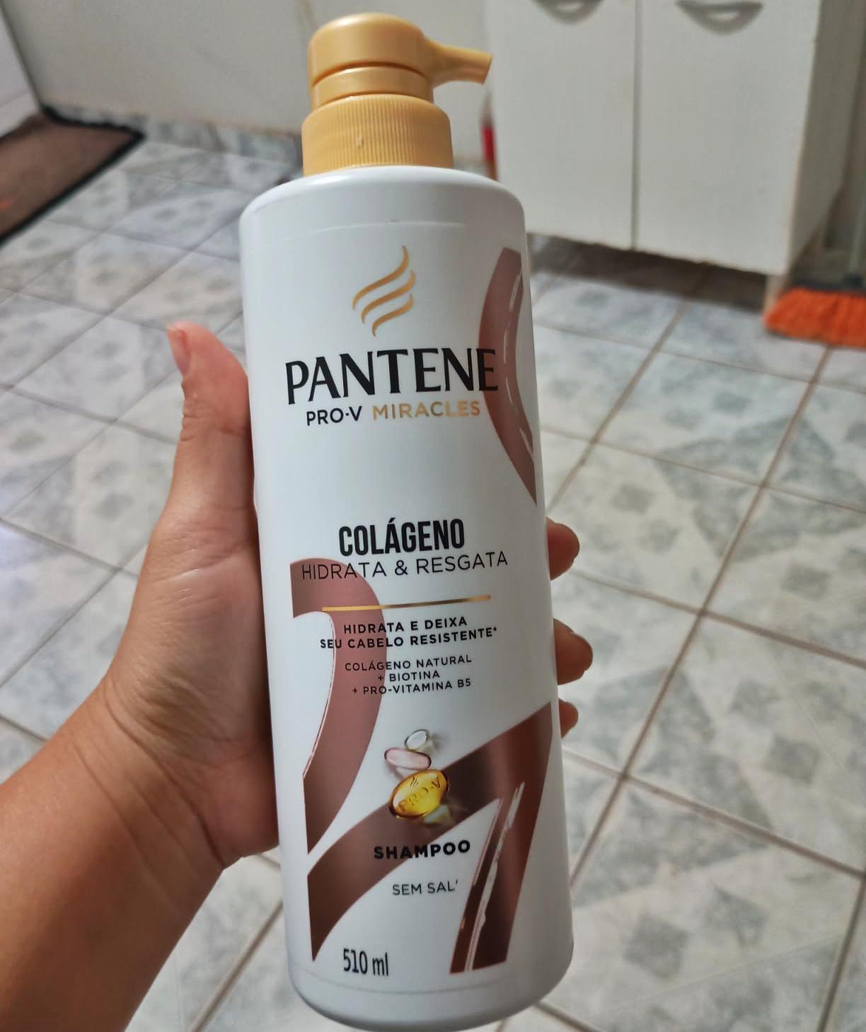 Shampoo Pantene Colágeno Hidrata e Resgata 510ml, Rosa