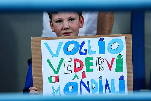 REGGIO NELL'EMILIA, ITALY - JUNE 09: Fans of Italy attend during the FIFA 2026 Qualifier between Ita.jpg