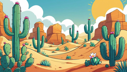 Create an image of cartoon desert mode for Mt game (1).jpg