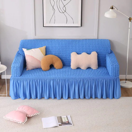Elastic Stretchable Turkish Bubble Sofa Cover with Frill | Hokipo.png