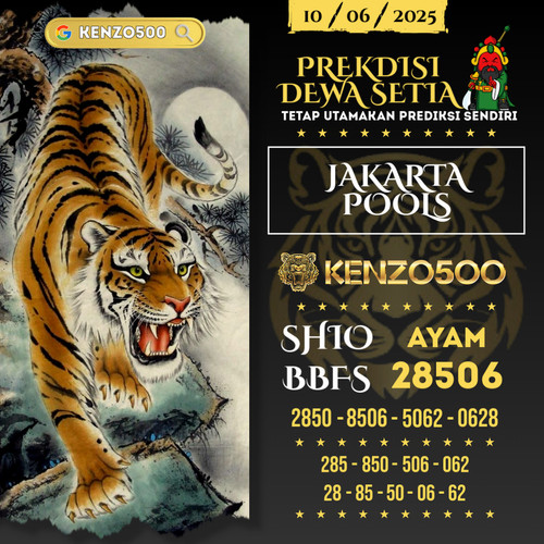 Prediksi Togel Toto 4D Jakarta Pools Selasa 10 Juni 2025.1