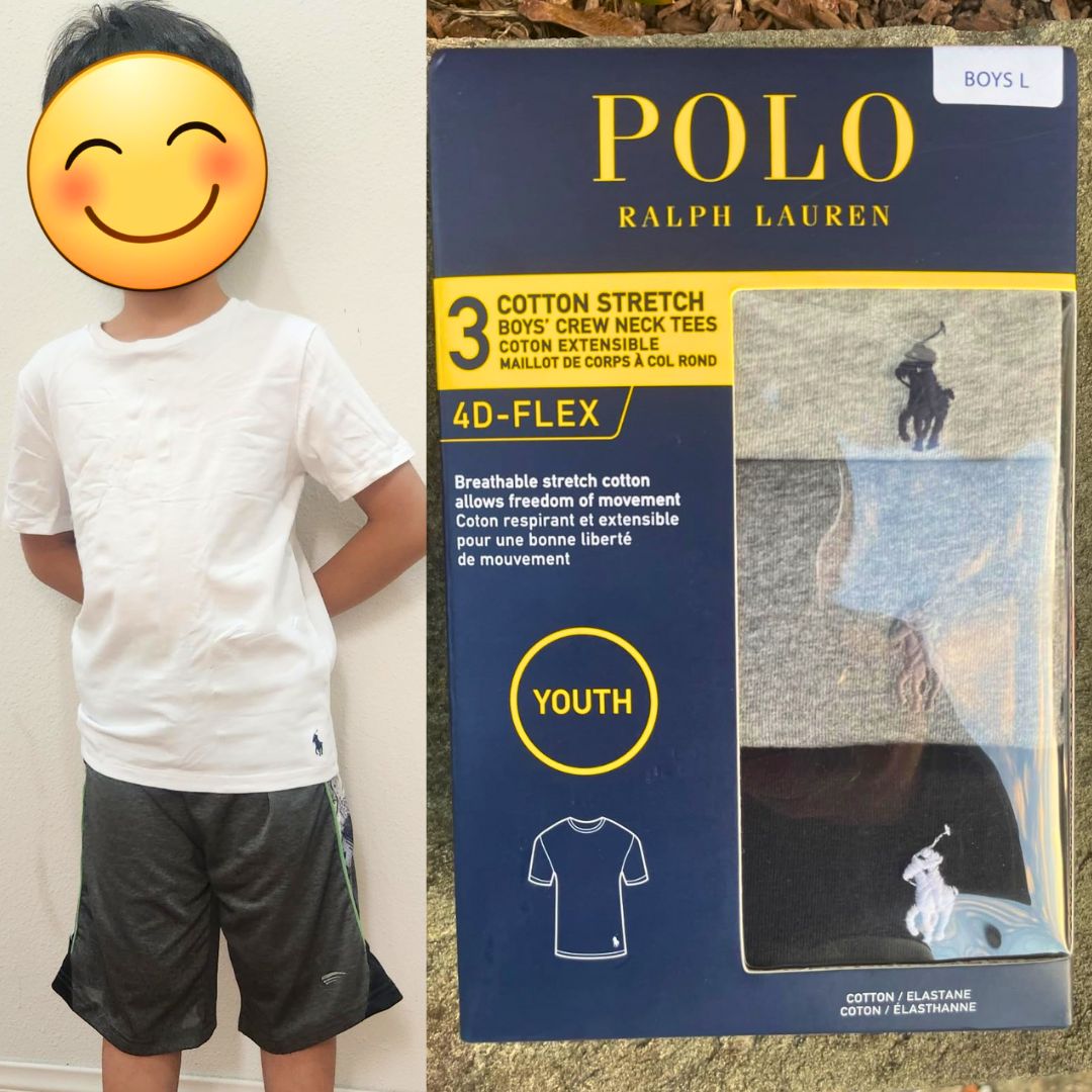 POLO RALPH LAUREN Pacote com várias camisetas de manga curta para meninos POLO RALPH LAUREN Pacote com várias camisetas de manga curta para meninos
