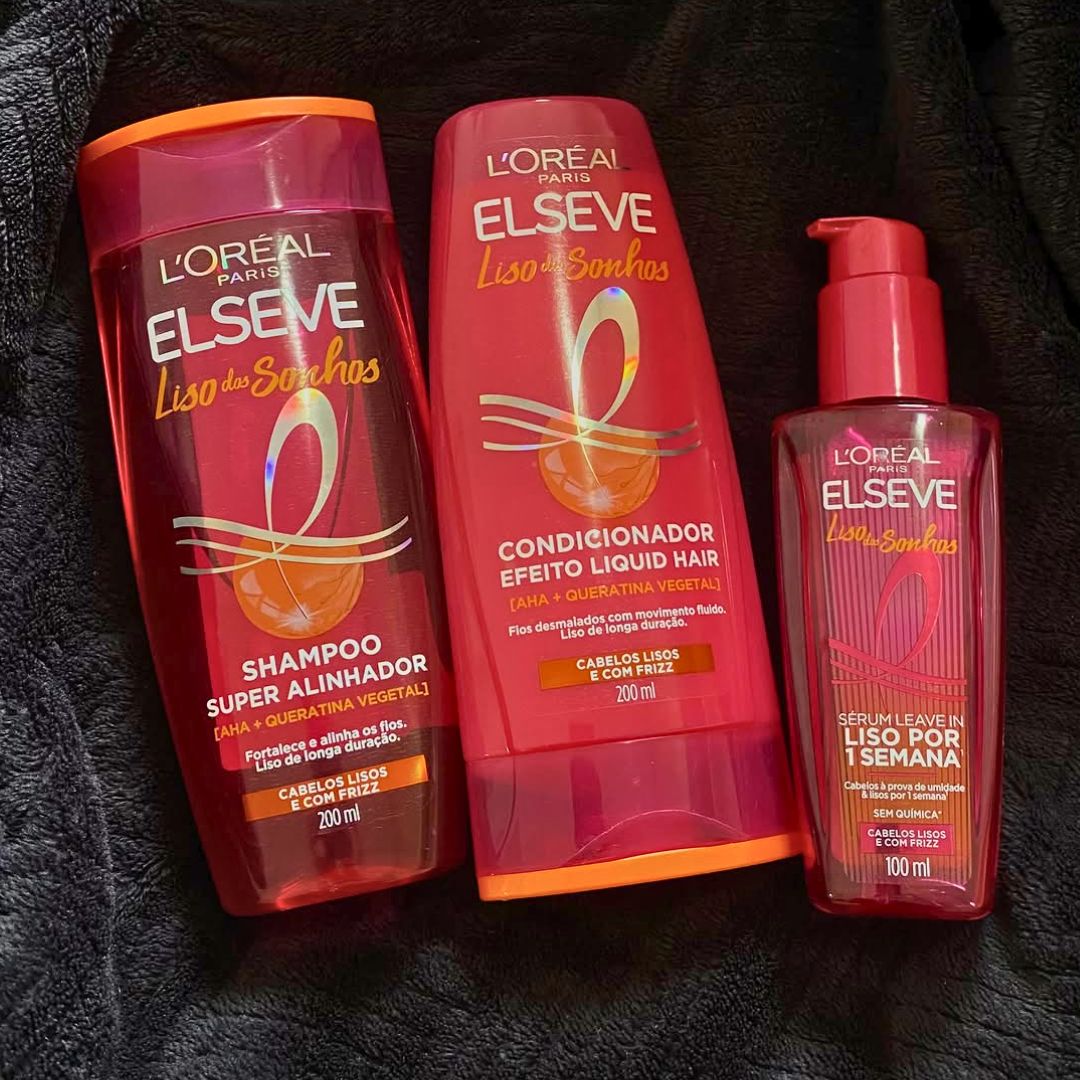 Kit Shampoo, Condicionador e Sérum L’Oréal Paris Elseve Liso dos Sonhos Kit Shampoo, Condicionador e Sérum L’Oréal Paris Elseve Liso dos Sonhos