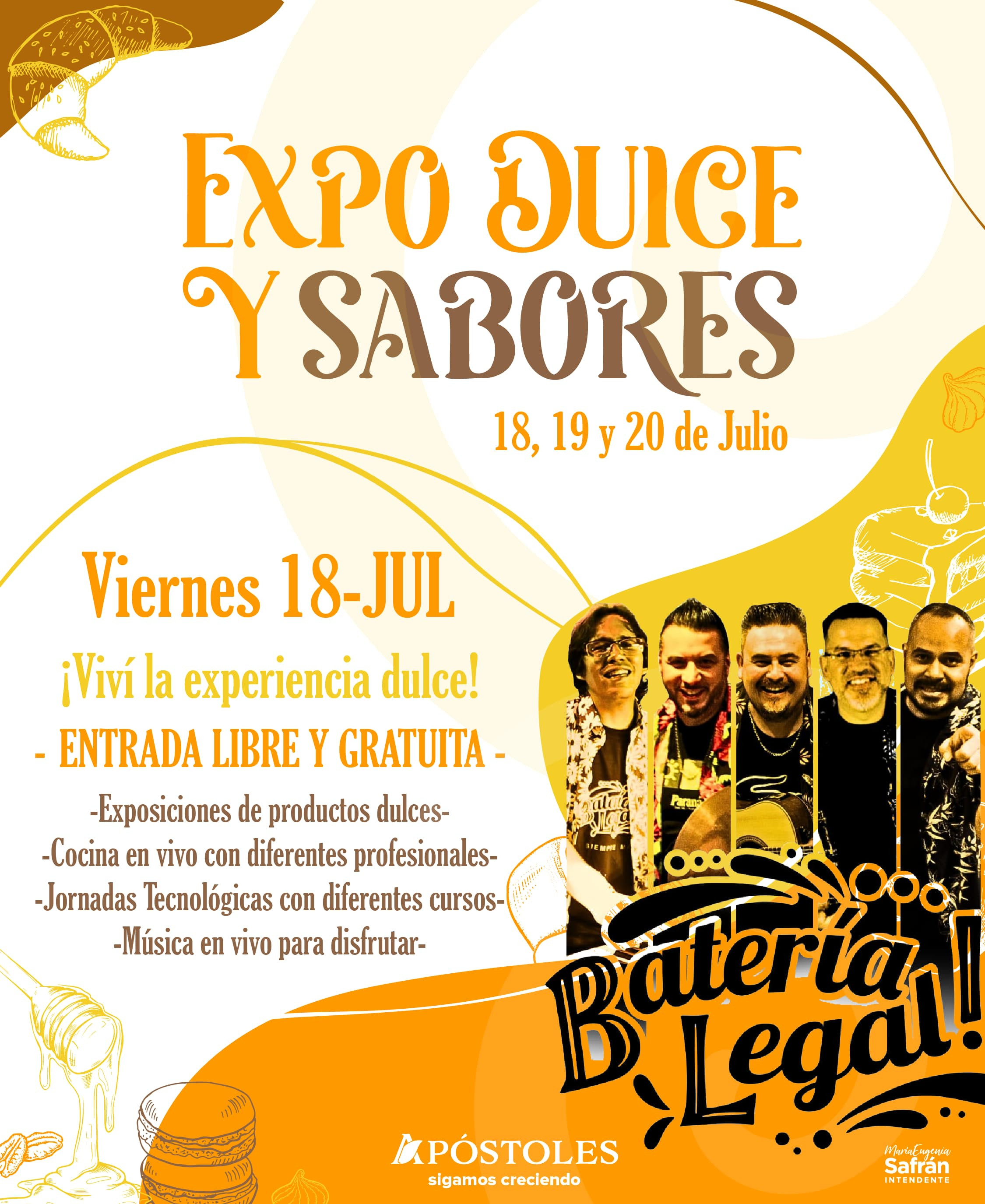 Batería Legal en la Expo Dulce de Apóstoles.