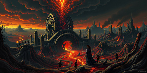 A nightmarish and surreal depiction of Hell inspired by Hieronymus Bosch s vivid imagination At the .jpg