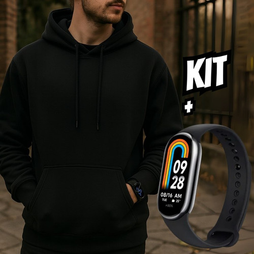 Kit Moletom Blusa De Frio Canguru Liso Algodão.jpg