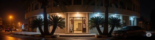 واجهة شركة ارض النخيل ليلا 746×2816 .png.png