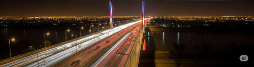 منظر بانورامي للجسر المعلق ليلا 745×2816 .png.png