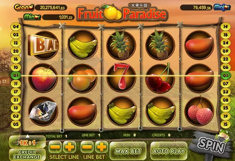Vwin giới thiệu cách chơi slot game Fruit Paradise - Trò chơi BBIN