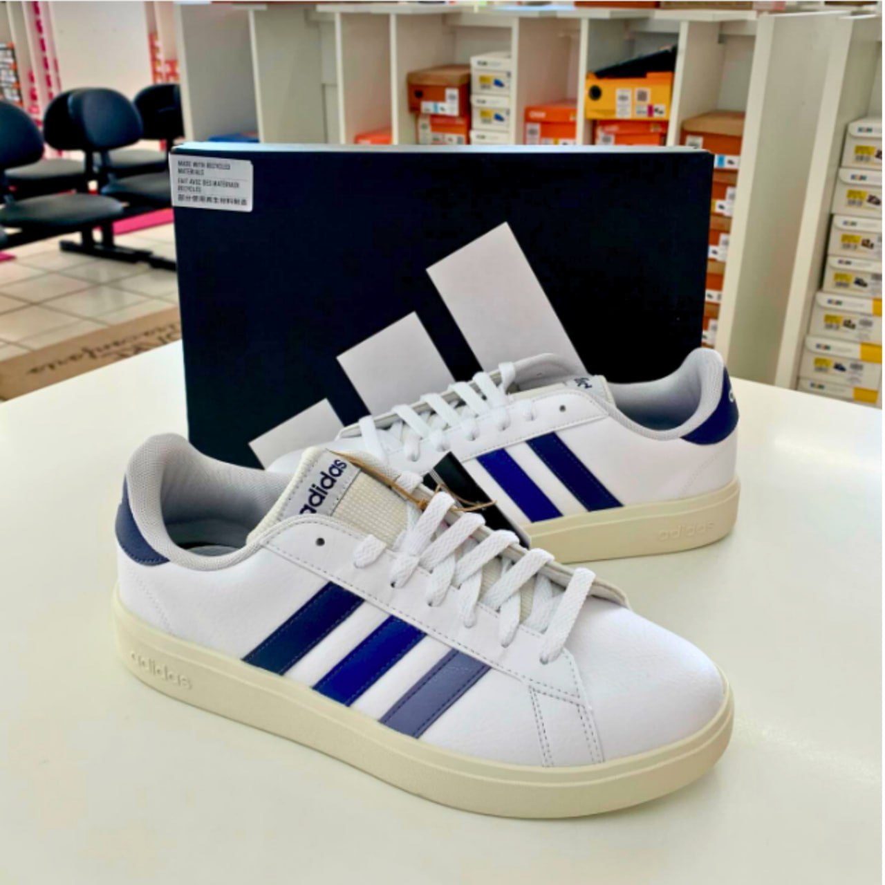 Tênis Casual Masculino Grand Court Base 2.0 adidas