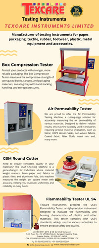 Texcare Instruments Limited Manufacturer of testing instruments for paper, packaging, textile, rubbe.jpg
