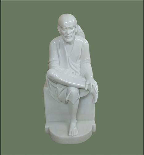 Handcrafted Marble sai baba murti | Salvik.jpg