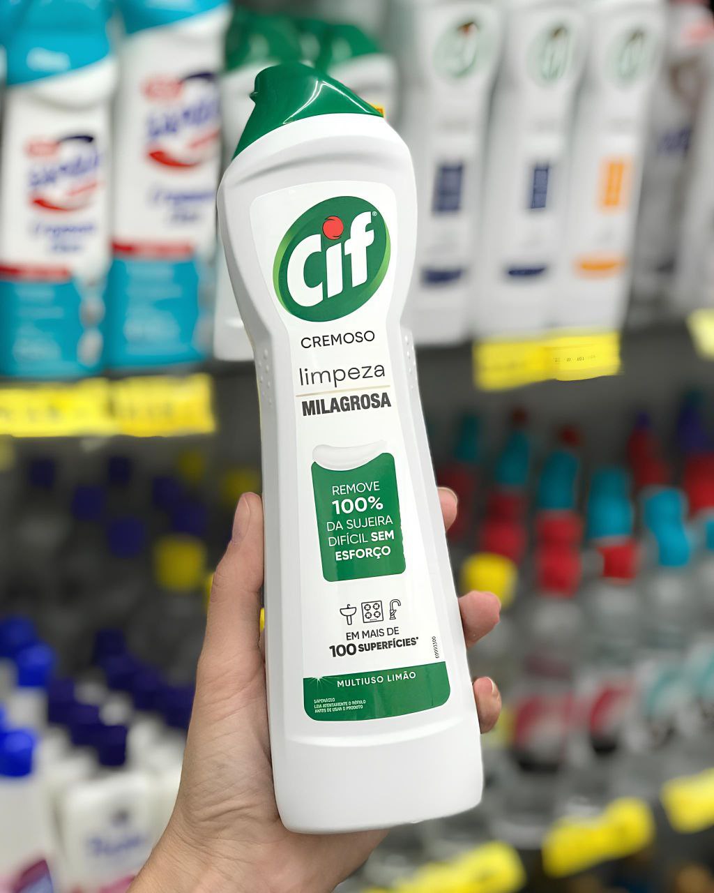 Cif Cremoso Limpeza Milagrosa Produto De Limpeza De Casa Milagroso Original Remove 100% Da Sujeira Difícil Sem Esforço 250 Ml