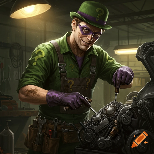 craiyon 094549 riddler as a mechanic.png