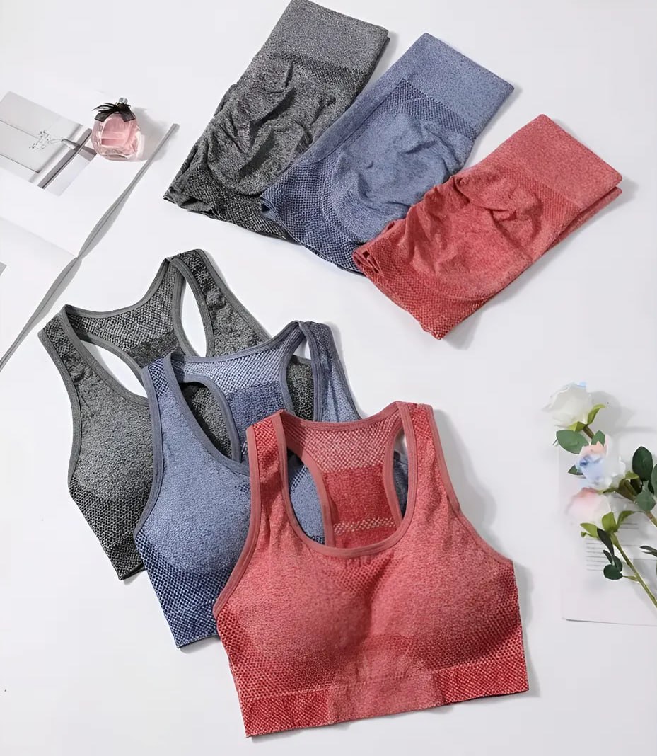 Kit 3 Conjunto Academia Fitness Levanta Bumbum Sem Costura
