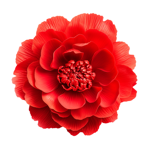 vecteezy ai generated red flower isolated on transparent background 35200812.png