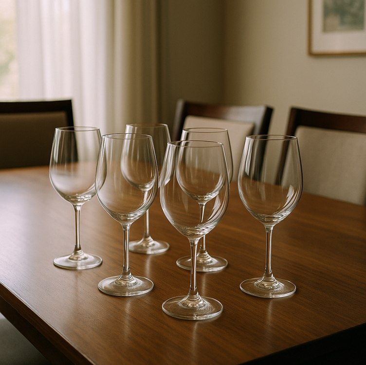Jogo 6 Taças Vinho Tinto 450ml Cristal Titanium Gastro