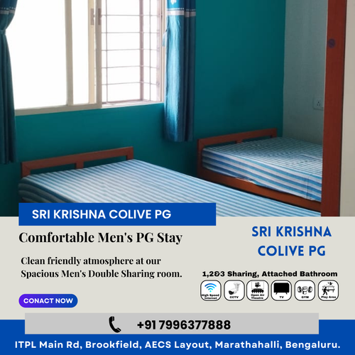 Our guest chose the Spacious Men Double Sharing room at Sri Krishna Colive PG ..png