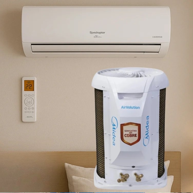 Ar-condicionado Split 12000 Btus Springer Midea Airvolution High Wall Fixo Só Frio 42affci12s5/38tfci12s 220v Ar-condicionado Split 12000 Btus Springer Midea Airvolution High Wall Fixo Só Frio 42affci12s5/38tfci12s 220v