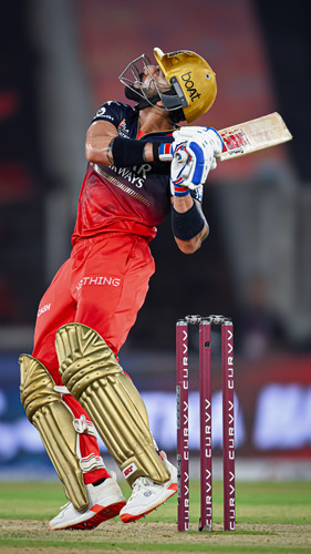 Ahmedabad: Royal Challengers Bengaluru's Virat Kohli plays a shot during the Indian Premier League 2.jpg