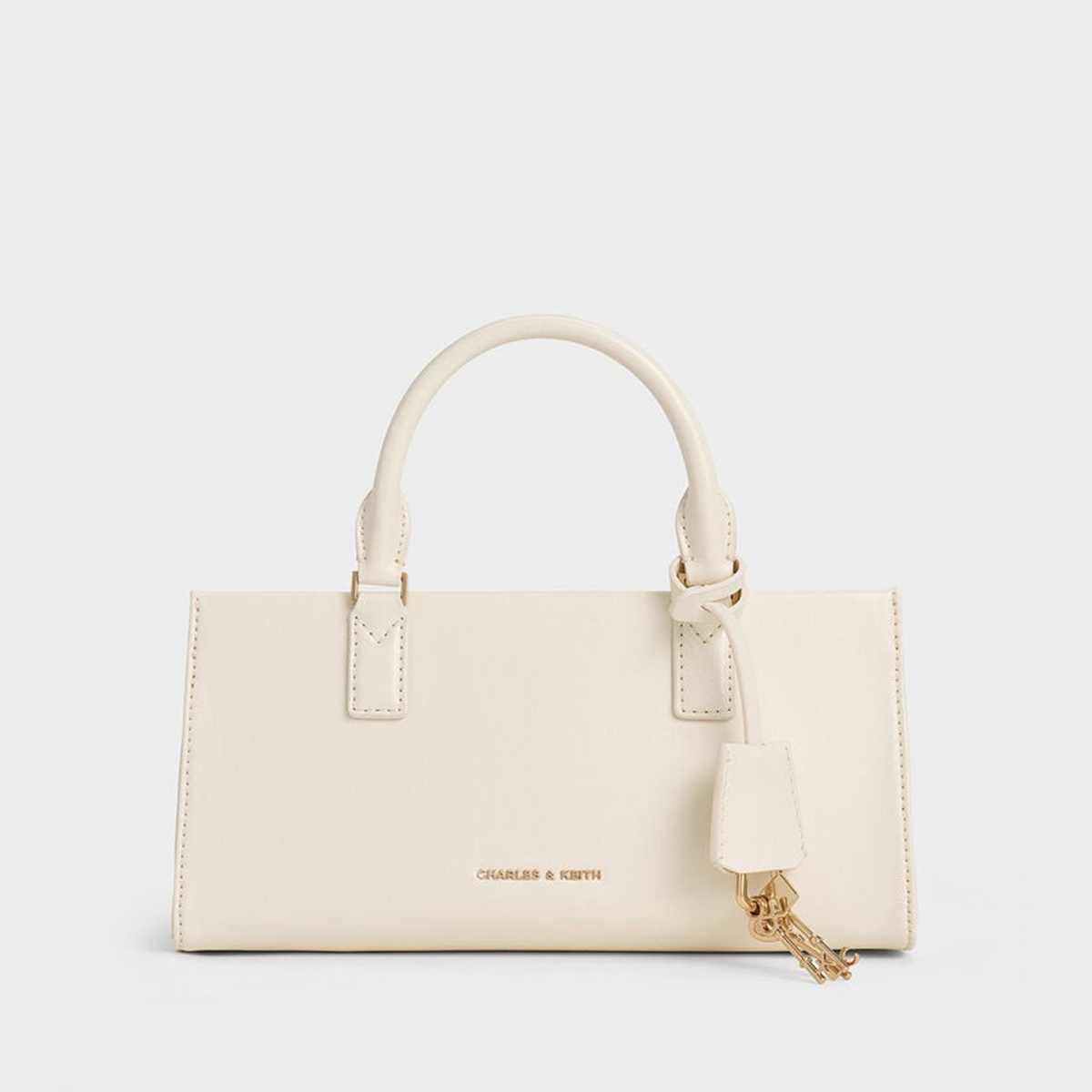 Túi tote phom chữ nhật Mini Kerry - Màu trắng