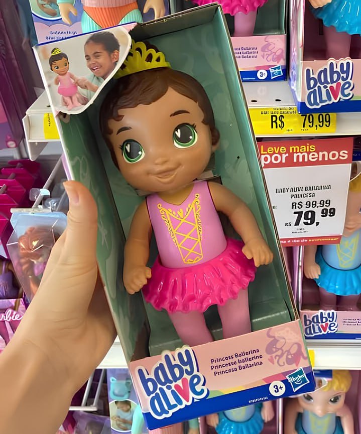 Baby Alive Princesa Bailarina Boneca Bebê De Cabelos Castanhos