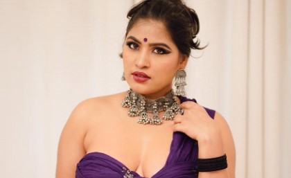 Anjali Gaud Purple Lehenga App Content Video