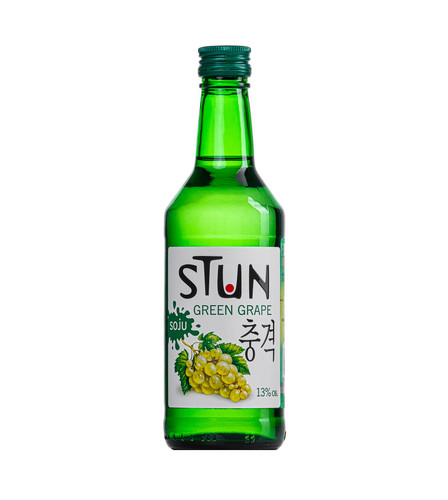 4660043595497 ВОДКА SOJU STUN GREEN GRAPE 13% 0,375 Л СТБУТ.jpg