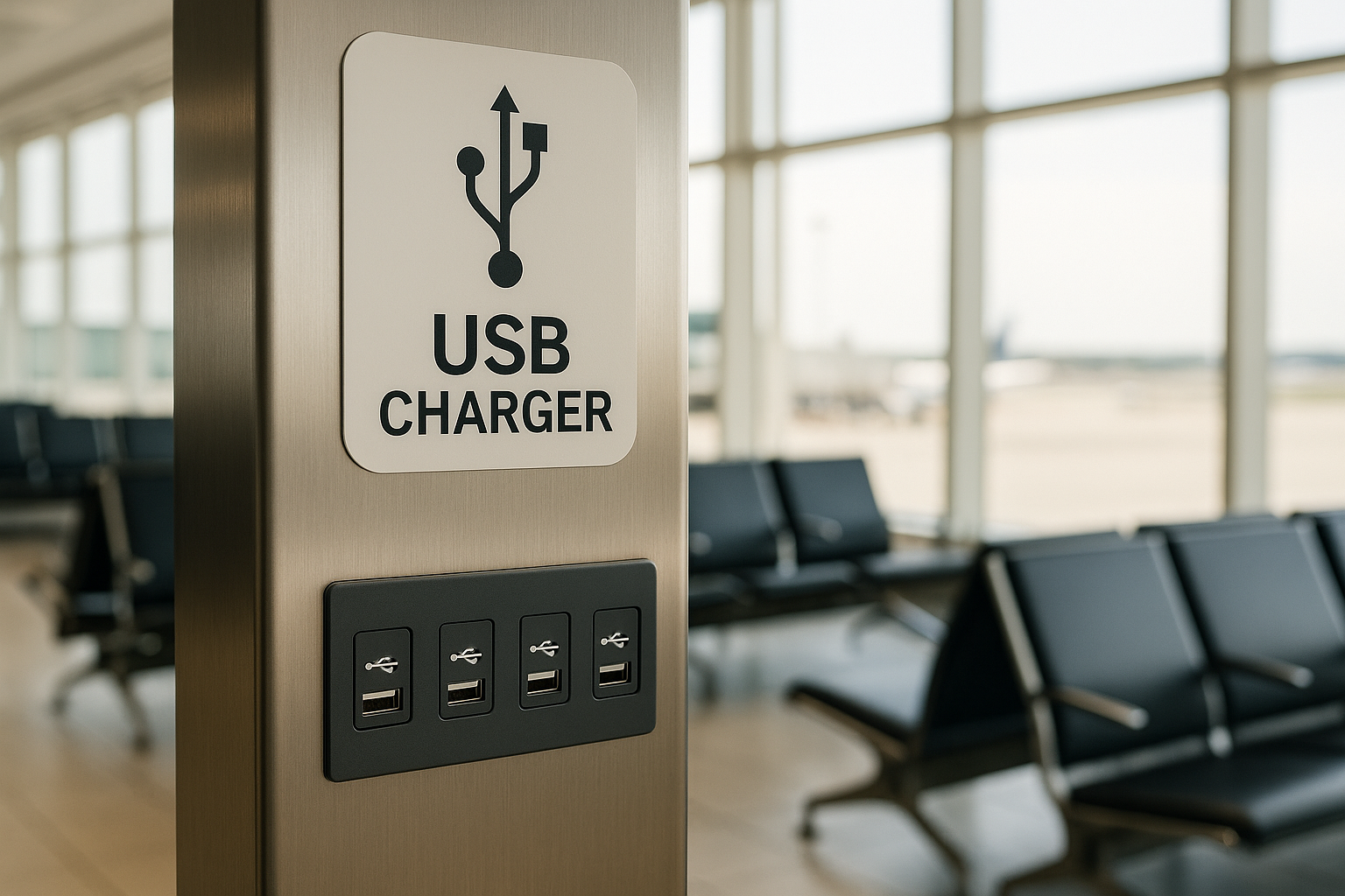 アメリカ運輸保安局が警告：空港のUSB充電器と公衆WiFiの利用にご注意を