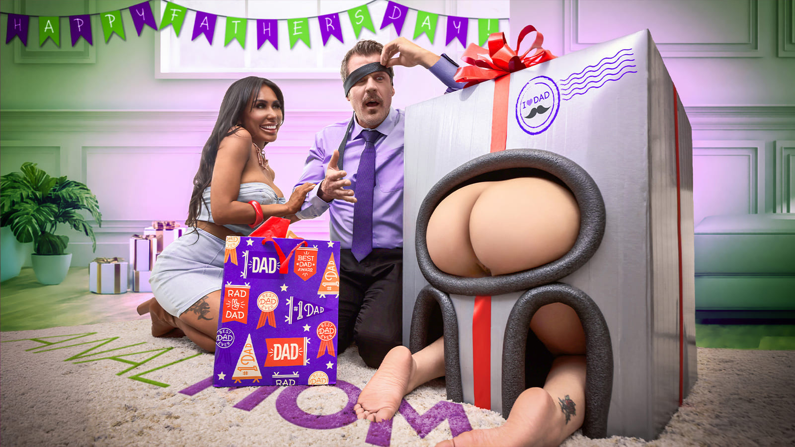 AnalMom 25 06 11 Jena Larose, Mila Milkshake The Perfect Fathers Day Gift? Just Wrap His Wifes and Stepdaughters Butts [ 1080p]
