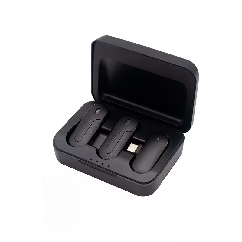 Microfone de lapela Tipo-C 2x - miniatura 2