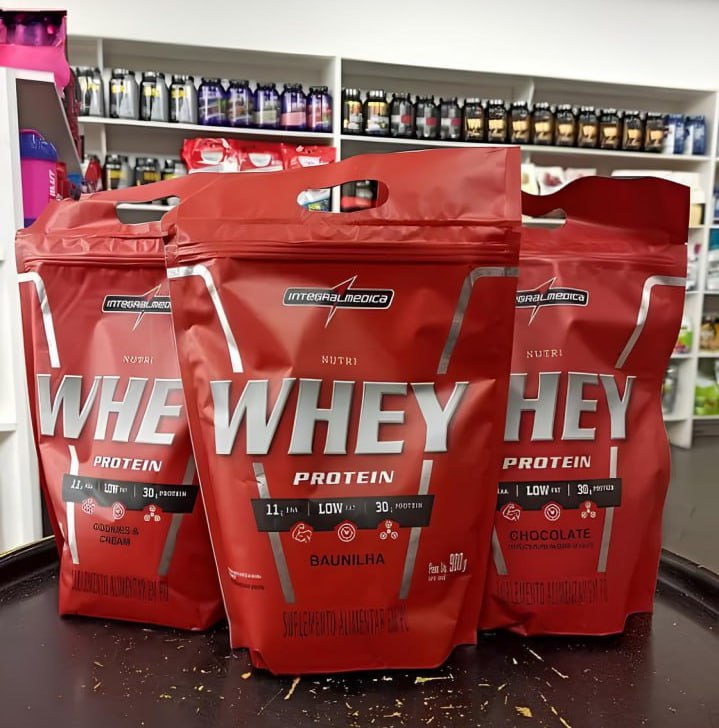 Nutri Whey Protein Pouch Baunilha 900g Integralmédica