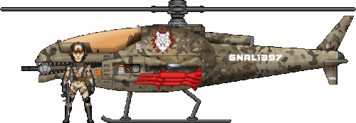 WOLF Snarl Attack Copter & Pilot Desert Assault.gif