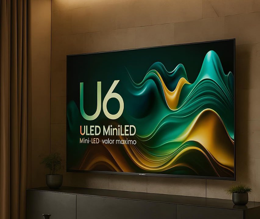 Hisense Smart TV UHD 4K Mini LED 65″ Polegadas 65U6N Google TV, Processador com AI, HDR10+, Dolby Atmos
