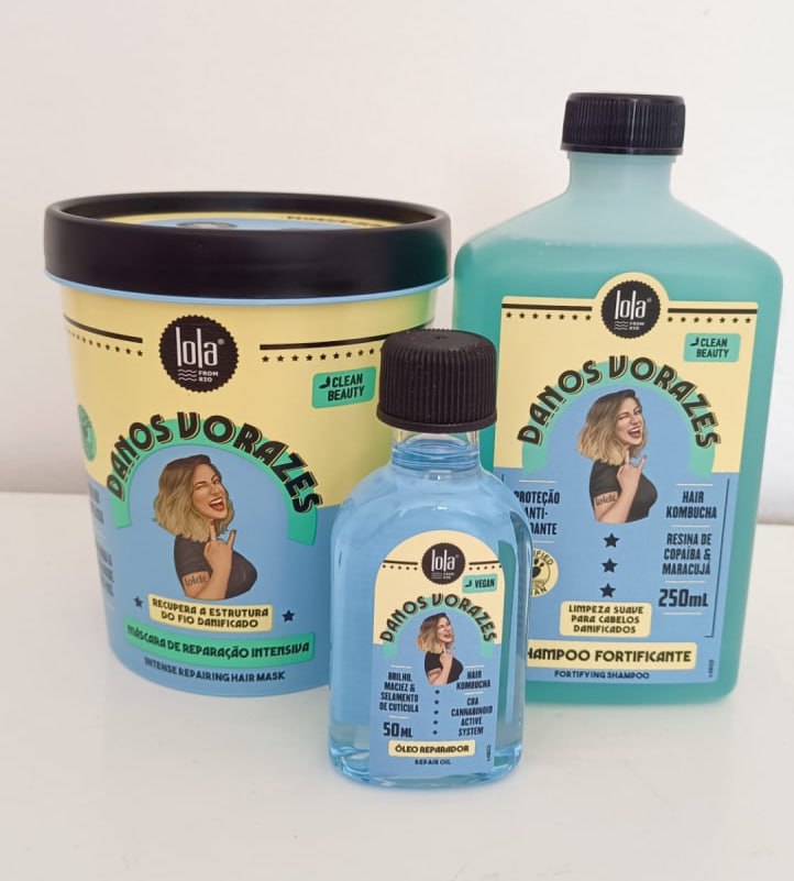 Kit Lola Cosmétics Reconstr Danos Vorazes -sh E Másc E Óleo