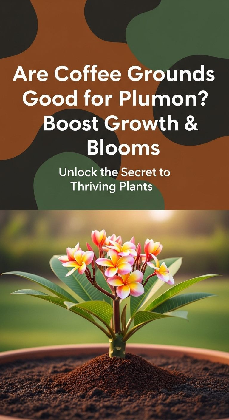 A detailed guide on whether coffee grounds are good for plumeria, showcasing a healthy plant.
