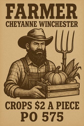 Cheyanne Winchester's Crop Sale Poster.png
