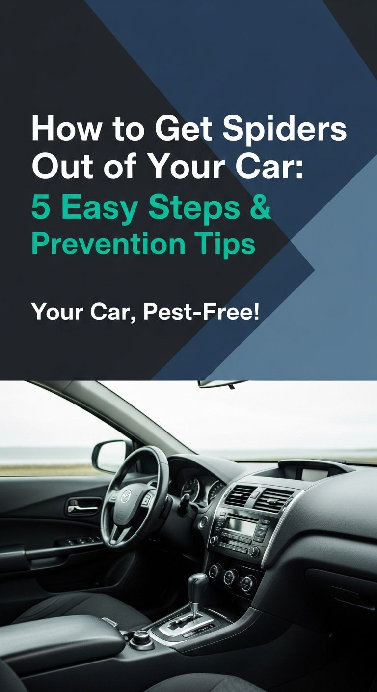 how to get spiders out of your car