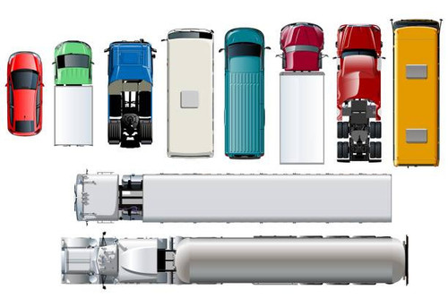 vector transport top view isolated realistic vehicles set on white background.jpg