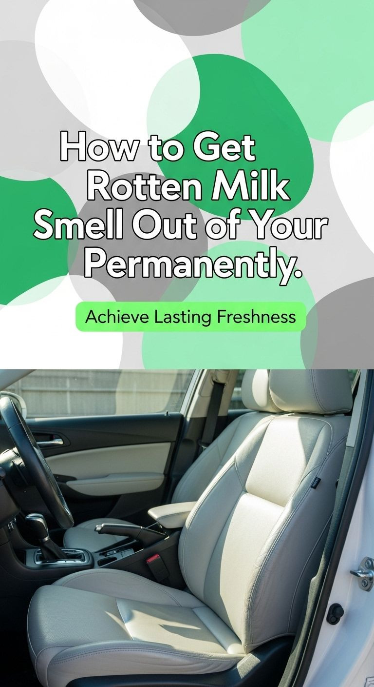 how to get rotten milk smell out of car