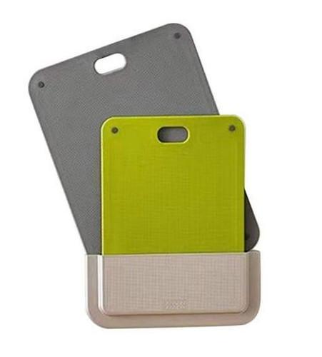 set 2 tocatoare din plastic siks cu suport de perete dulap tocator mare 34x24cm tocator mic 275x20cm.jpg