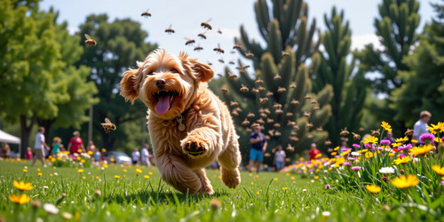 A chaotic and hilarious scene featuring Big Belly Bob BBB in a frantic dash his large round belly bo.jpg