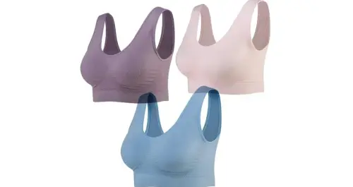 Lemef 3 Pack Seamless Sports Bra Wirefree Yoga Bra with Removable Pads for Women 11zon.webp