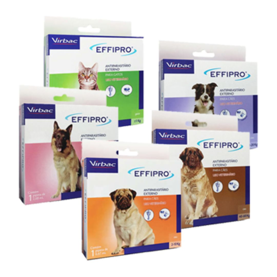 Seleção de Virbac Effipro Antipulgas e Carrapatos para cães e gatos em oferta