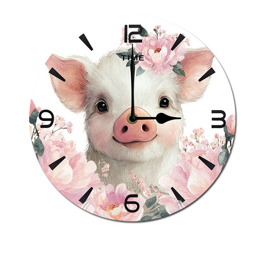 Animal Cute Pig Watercolor Flower 001 01.jpg